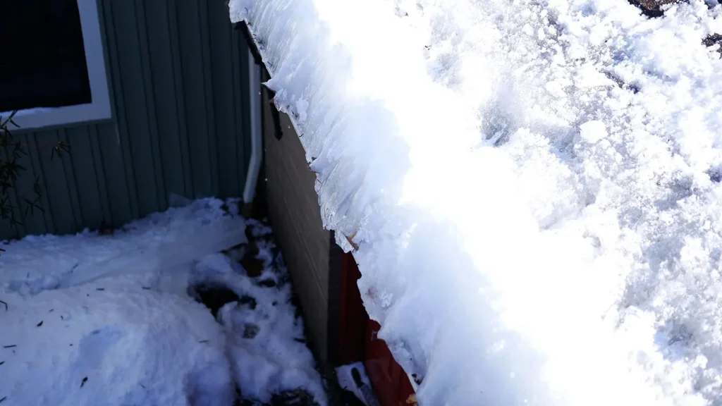 Spring thaw roof leak inside Northeast Ohio home