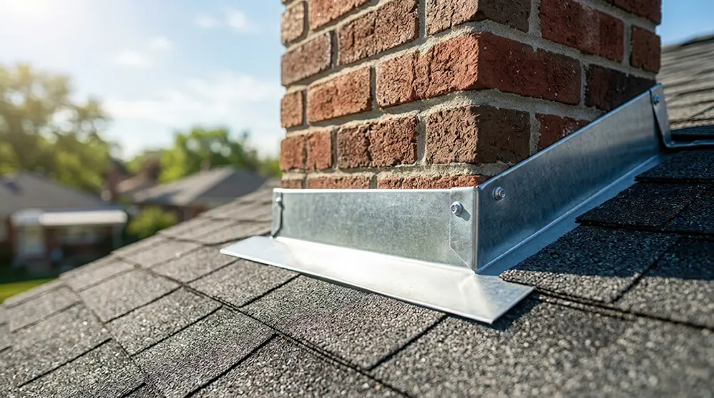 Checking roof flashing before the first freeze